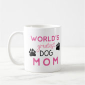 Die größte Mama von Hunden mit Foto in Pink Kaffeetasse (Links)