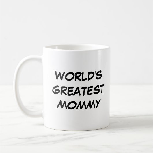 "Die größte Mami-Tasse der Welt" Kaffeetasse (Links)