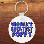 Die größte Mohnblume der Welt Schlüsselanhänger (Vorderseite)