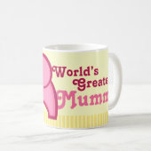 Die größte mumige Elefanten-Tasse der Welt Kaffeetasse (VorderseiteRechts)