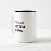 Die größte Nanna-Tasse der Welt Zweifarbige Tasse (Vorderseite Links)
