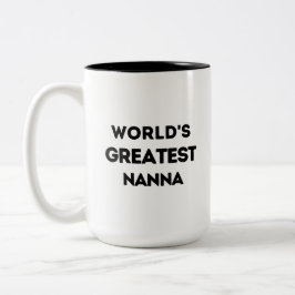 Die größte Nanna-Tasse der Welt Zweifarbige Tasse