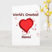 Die größte Nanni der Welt Karte (Gelbe Blume)