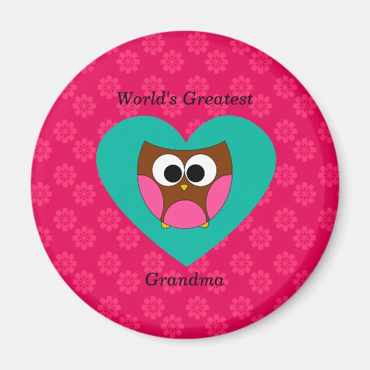 Die größte niedliche Oma der Welt Magnet (Vorne)
