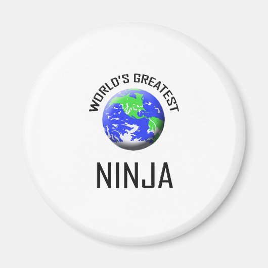 Die größte Ninja der Welt Magnet (Vorne)