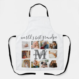 Die größte Opa-10-Bilder-FotoCollage der Welt Schürze