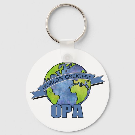 Die größte Opa der Welt Schlüsselanhänger (Vorderseite)