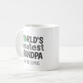 Die größte Opa-Moderne Typografie der Welt Kaffeetasse (Vorderseite Links)