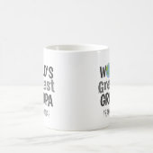 Die größte Opa-Moderne Typografie der Welt Kaffeetasse (Mittel)