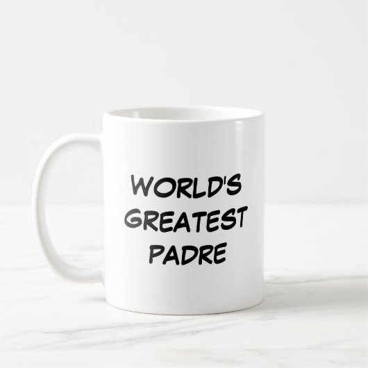 "Die größte Padre-Tasse der Welt" Kaffeetasse (Links)