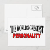 Die größte Persönlichkeit der Welt Postkarte (Vorne/Hinten)