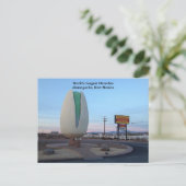 Die größte Pistachio der Welt Postkarte (Stehend Vorderseite)