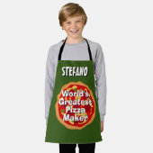 Die größte Pizza Maker Schürze für Kinder (Getragen)