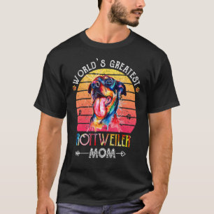 Die größte Rottweiler-Mama der Welt, farbenfroh fü T-Shirt