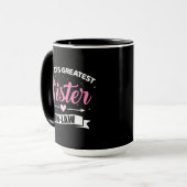 Die größte Schwägerin der Welt von ihrem Schwager Tasse (Vorderseite Links)