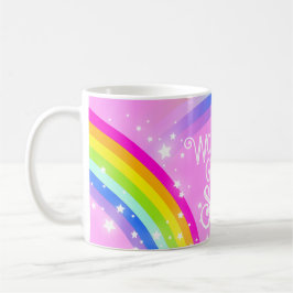 Die größte SISTER-Regenbogenlampe der Welt, rosa T Kaffeetasse