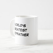 "Die größte Stepfather-Tasse der Welt" Kaffeetasse (Vorderseite Links)