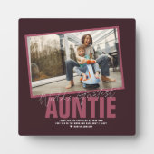Die größte Tante der Welt | Modernes Foto Plaque Fotoplatte (Vorderseite)
