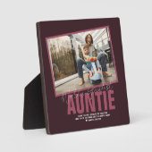 Die größte Tante der Welt | Modernes Foto Plaque Fotoplatte (Vorderseite)