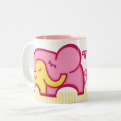 Die größte Tasse von Mami-Elefanten (Vorderseite Links)