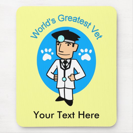 Die größte Tierärztin der Welt - individuell anpas Mousepad (Vorne)