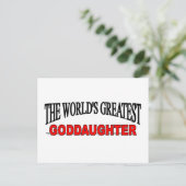 Die größte Tochter der Welt Postkarte (Stehend Vorderseite)
