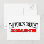 Die größte Tochter der Welt Postkarte (Vorne/Hinten)