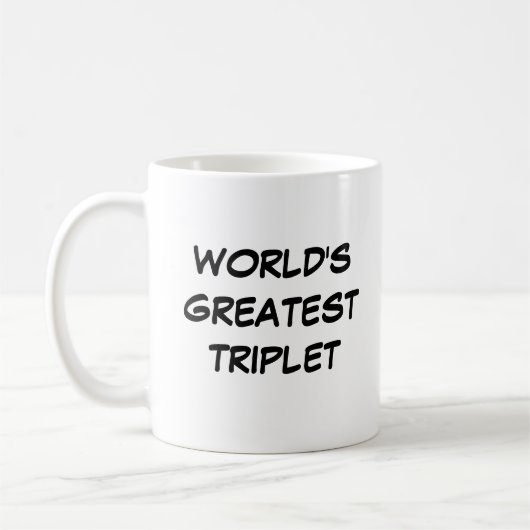 "Die größte Triole der Welt"-Tasse Kaffeetasse (Links)