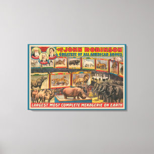 Die größte und vollständigste Menagerie von John R Leinwanddruck