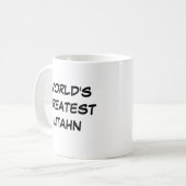 "Die größte Utahn-Tasse der Welt" Kaffeetasse (Vorderseite Links)