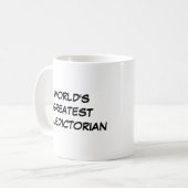 "Die größte valedictorianische" Tasse der Welt (Vorderseite Links)