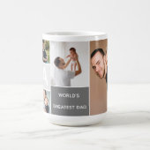 Die größte Vater-Collage-Tasse der Welt Kaffeetasse (Mittel)