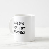 "Die größte Virtuose der Welt"-Tasse Kaffeetasse (Vorderseite Links)