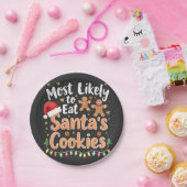 Die größte Wahrscheinlichkeit, die Weihnachtsmannm Pappteller (Party)