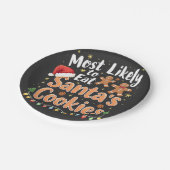 Die größte Wahrscheinlichkeit, die Weihnachtsmannm Pappteller (Schrägansicht)