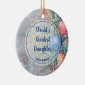 Die größte Weihnachtswasserfarbe der Welt Keramik Ornament (Rechts)