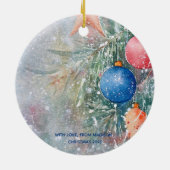 Die größte Weihnachtswasserfarbe der Welt Keramik Ornament (Hinten)