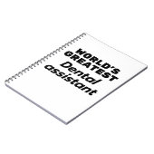 Die größte Zahnärztin der Welt Notizblock (Linke Seite)