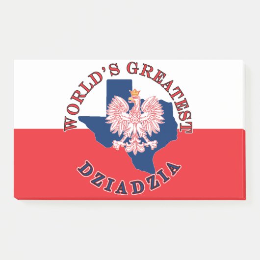 Die größte Ziadzia der Welt Post-it Klebezettel (Vorderseite)