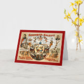 Die größten Darstellenden Affen der Welt 1892 Karte (Gelbe Blume)