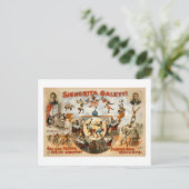 Die größten Darstellenden Affen der Welt 1892 Postkarte (Stehend Vorderseite)