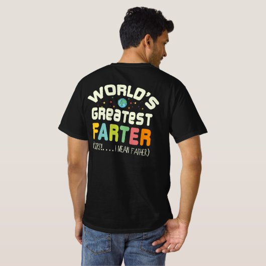 Die größten Farter Oops der Welt, die ich Gemein V T-Shirt (Schwarz voll)