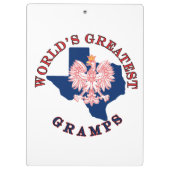 Die größten Gramps der Welt Klemmbrett (Rückseite)