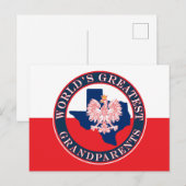 Die größten Großeltern der Welt Postkarte (Vorne/Hinten)