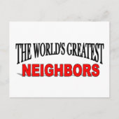 Die größten Nachbarn der Welt Postkarte (Vorderseite)