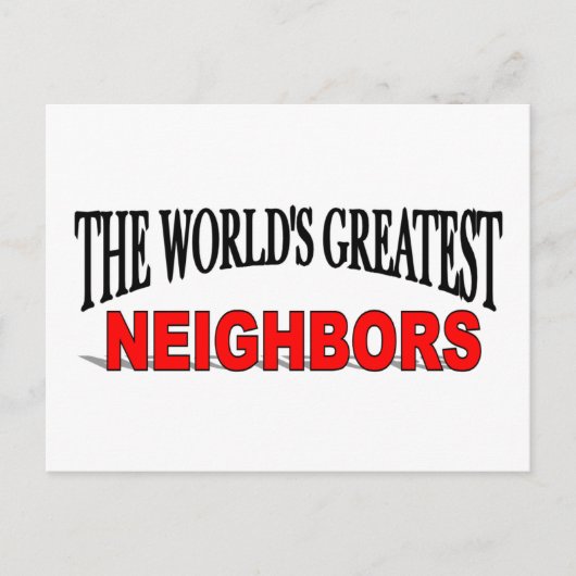 Die größten Nachbarn der Welt Postkarte (Vorderseite)
