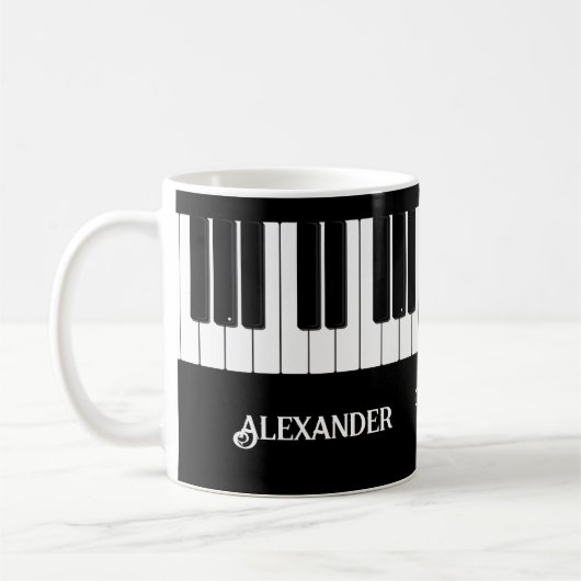 Die größten Pianisten der Welt Personalisiert Kaffeetasse (Links)