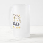 Die größten Vater-Trophäen der Welt Mattglas Bierglas (Vorderseite Links)