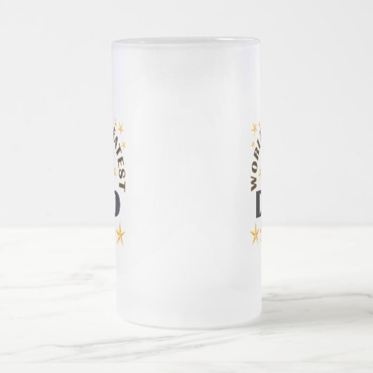 Die größten Vater-Trophäen der Welt Mattglas Bierglas (Mittel)