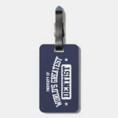 Die größten Zahnärzte der Welt Gepäckanhänger (Rückseite vertikal)